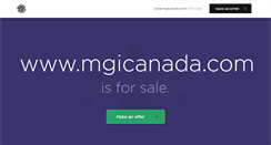Desktop Screenshot of mgicanada.com